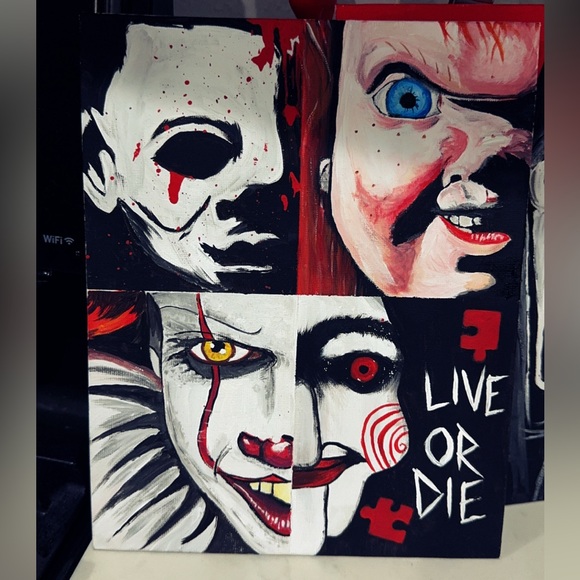 Original Halloween Acrylic Painting
